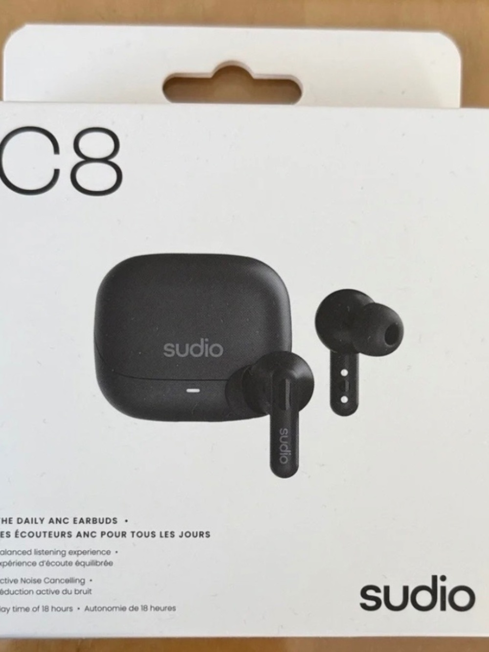 Studio C8 Black Wireless Earbuds NWT